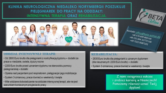 Pielęgniarka – Klinika w Norymbergii
