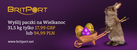Paczki do Anglii, Walii, Szkocji - 17,99 GBP/ 94,99 PLN za 30kg
